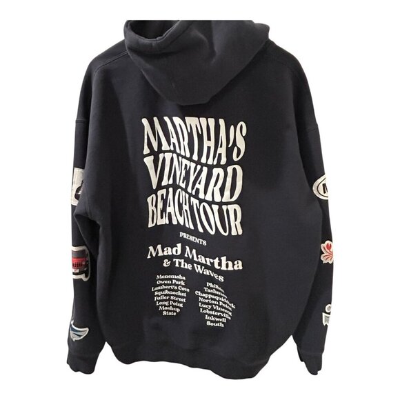 Martha’s Vineyard Beach Tour Hoodie w/ Patchwork | Sz 2XL | Color-Navy | Unisex - Picture 2 of 5